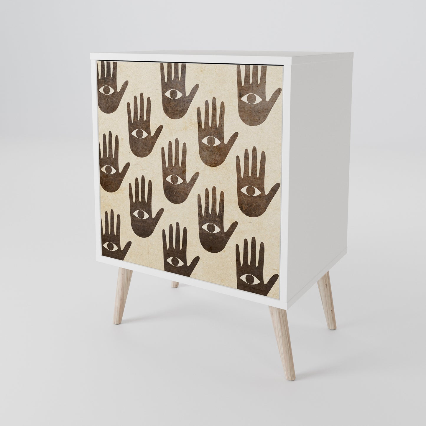 SEE MORE Madia a 1 Anta in Finitura Bianca