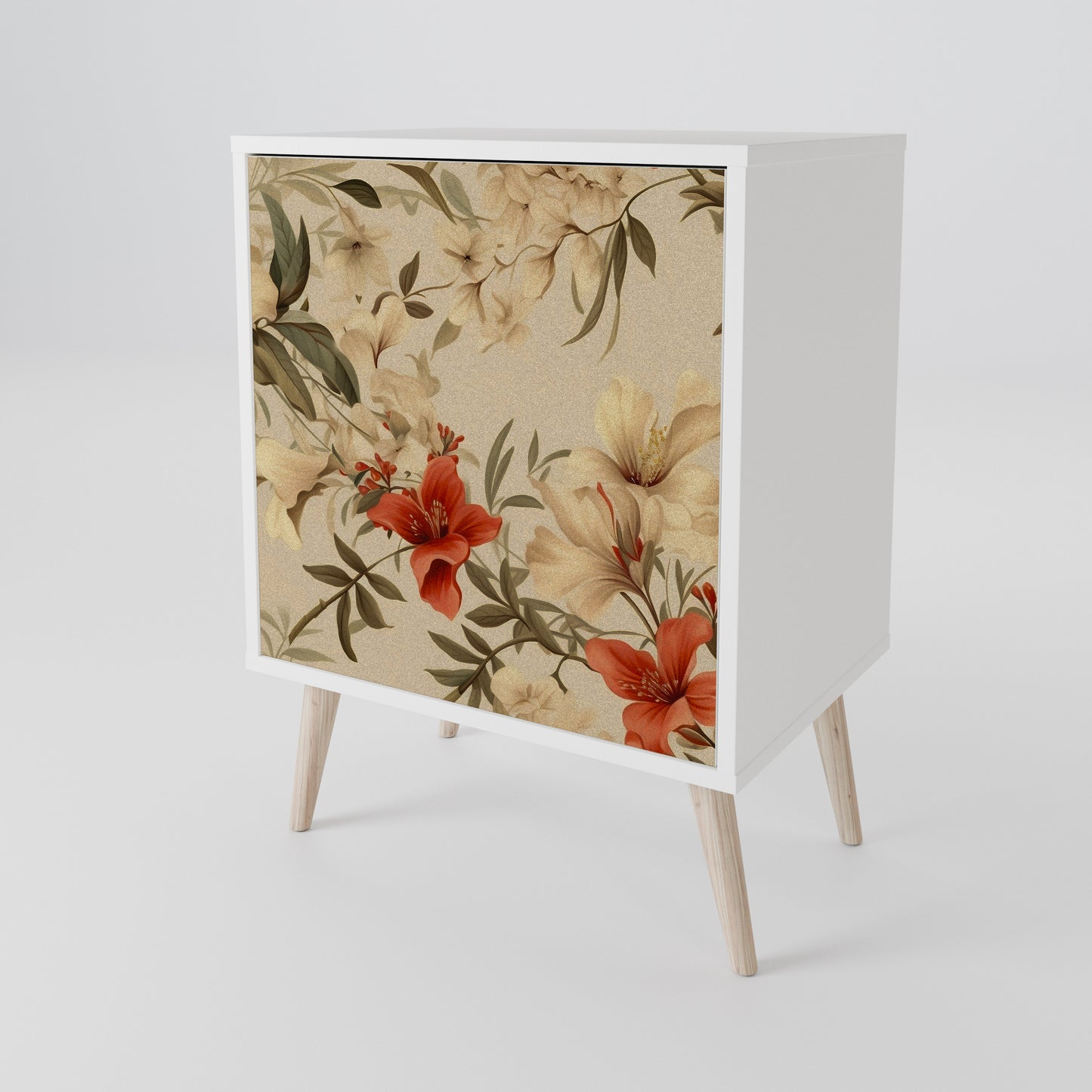 BLOOMING HARMONY Madia a 1 Anta in Finitura Bianca