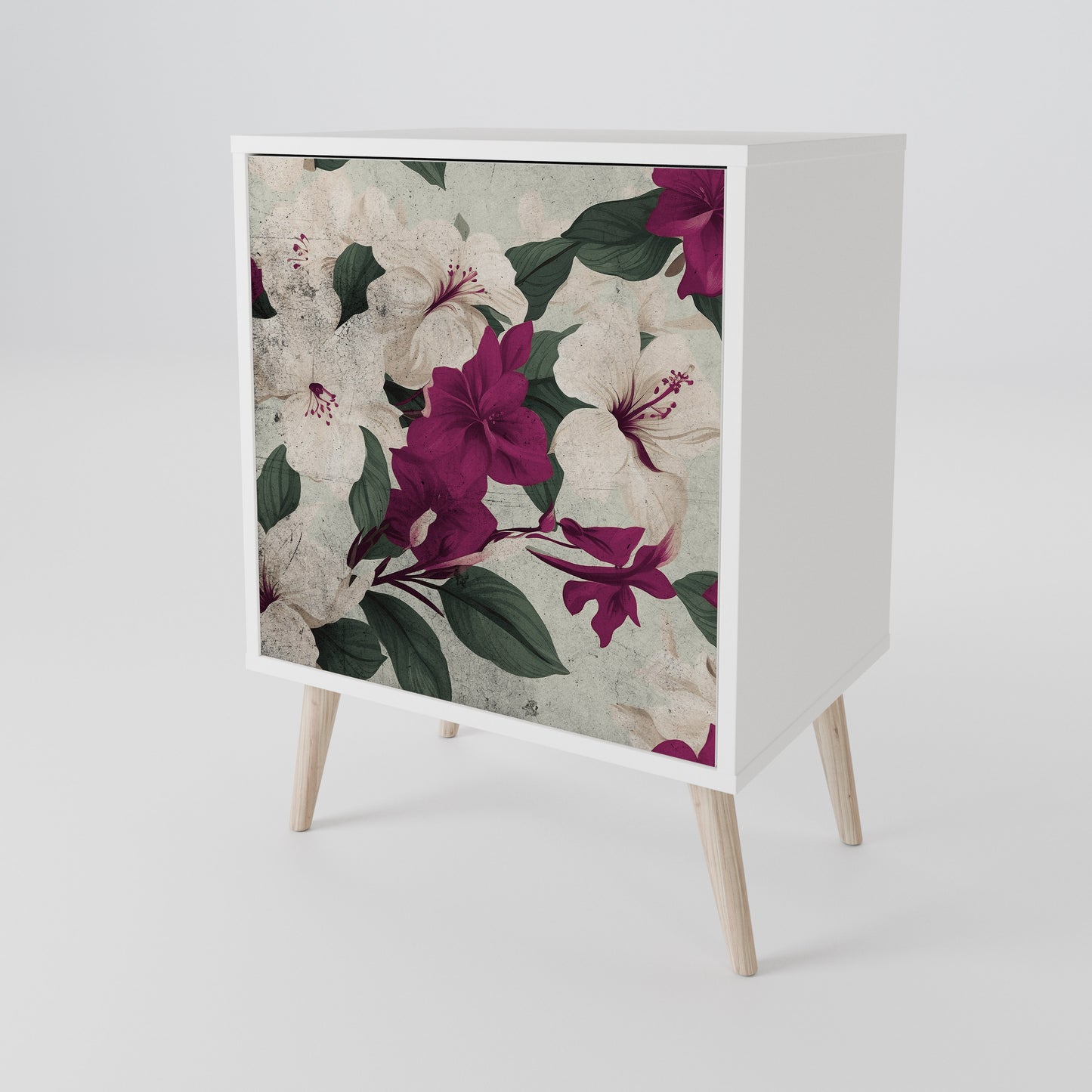 FLOWERET DREAM Madia a 1 Anta in Finitura Bianca