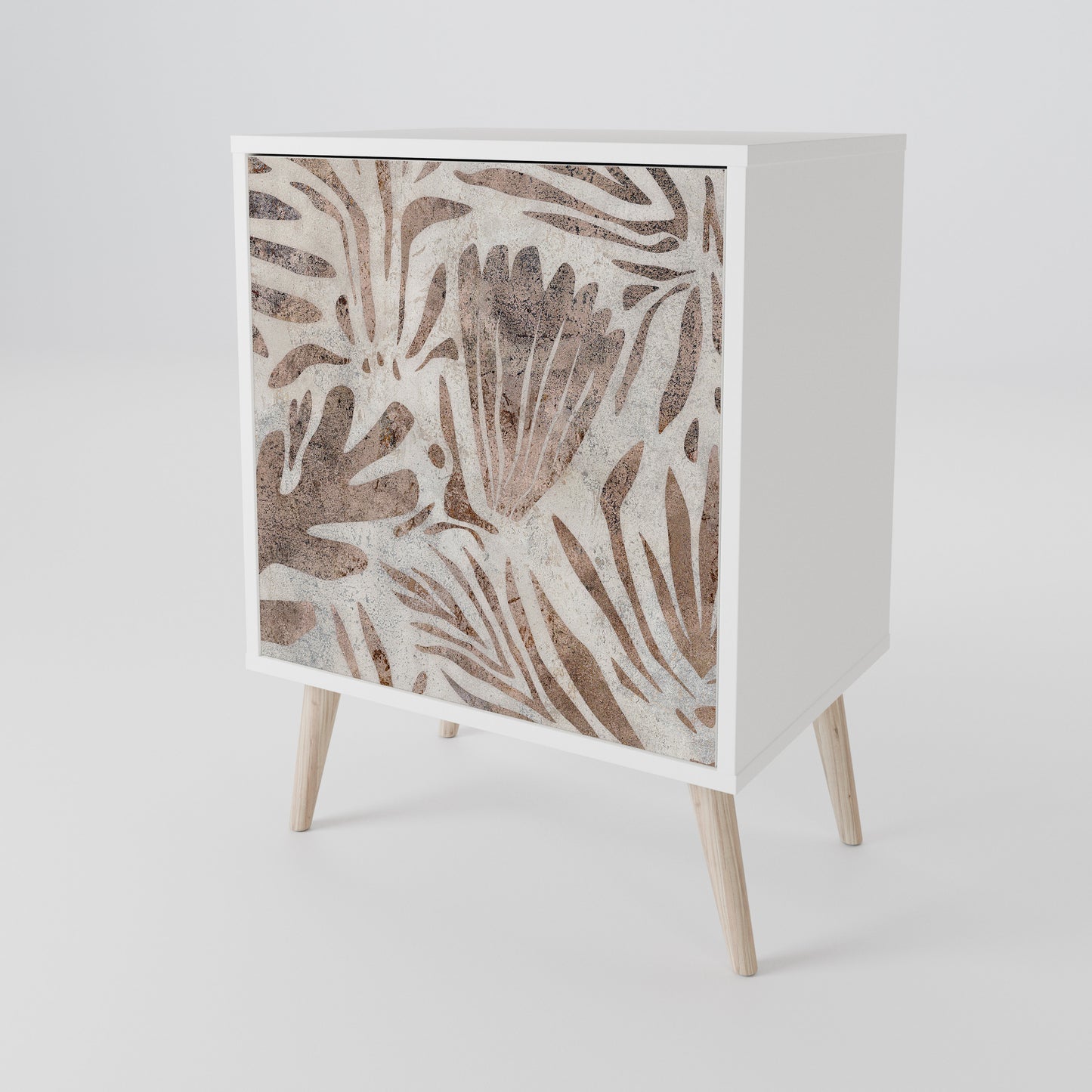 PASSING TIME 1-Door Sideboard in White Finish