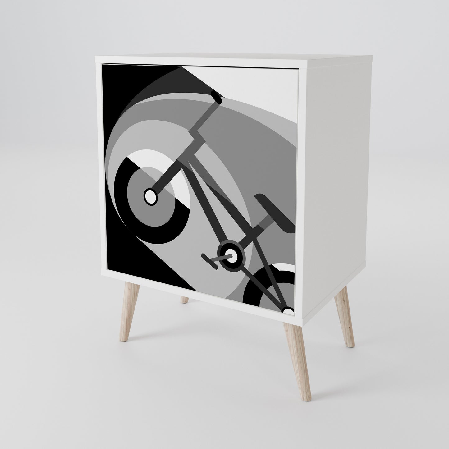 BIKE ENERGY Madia a 1 Anta in Finitura Bianca
