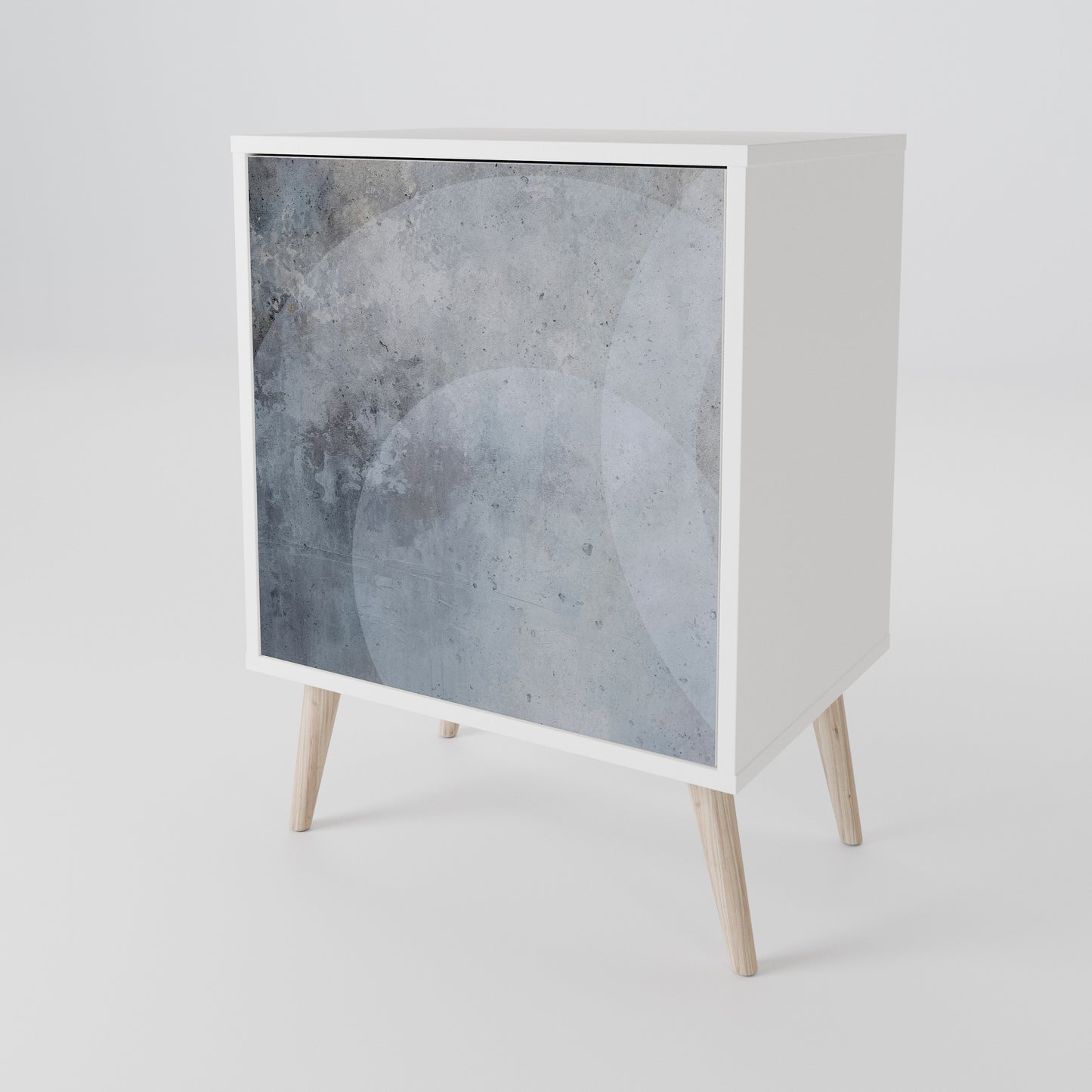 MUTED ARC Madia a 1 Anta in Finitura Bianca