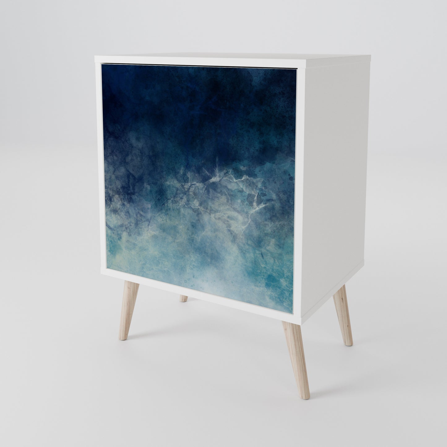 CELESTIAL FALL 1-Door Sideboard in White Finish