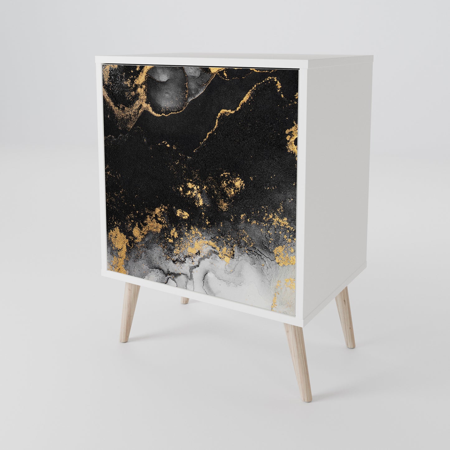 MARBLE OF TOMMORROW Madia a 1 Anta in Finitura Bianca