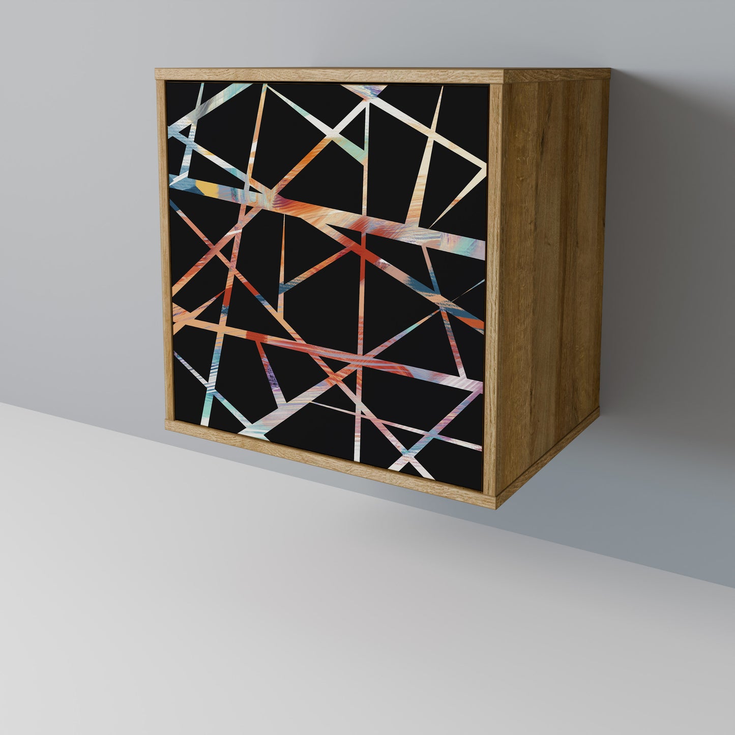 POLYGON VERVE 1-Door Sideboard in Oak Effect