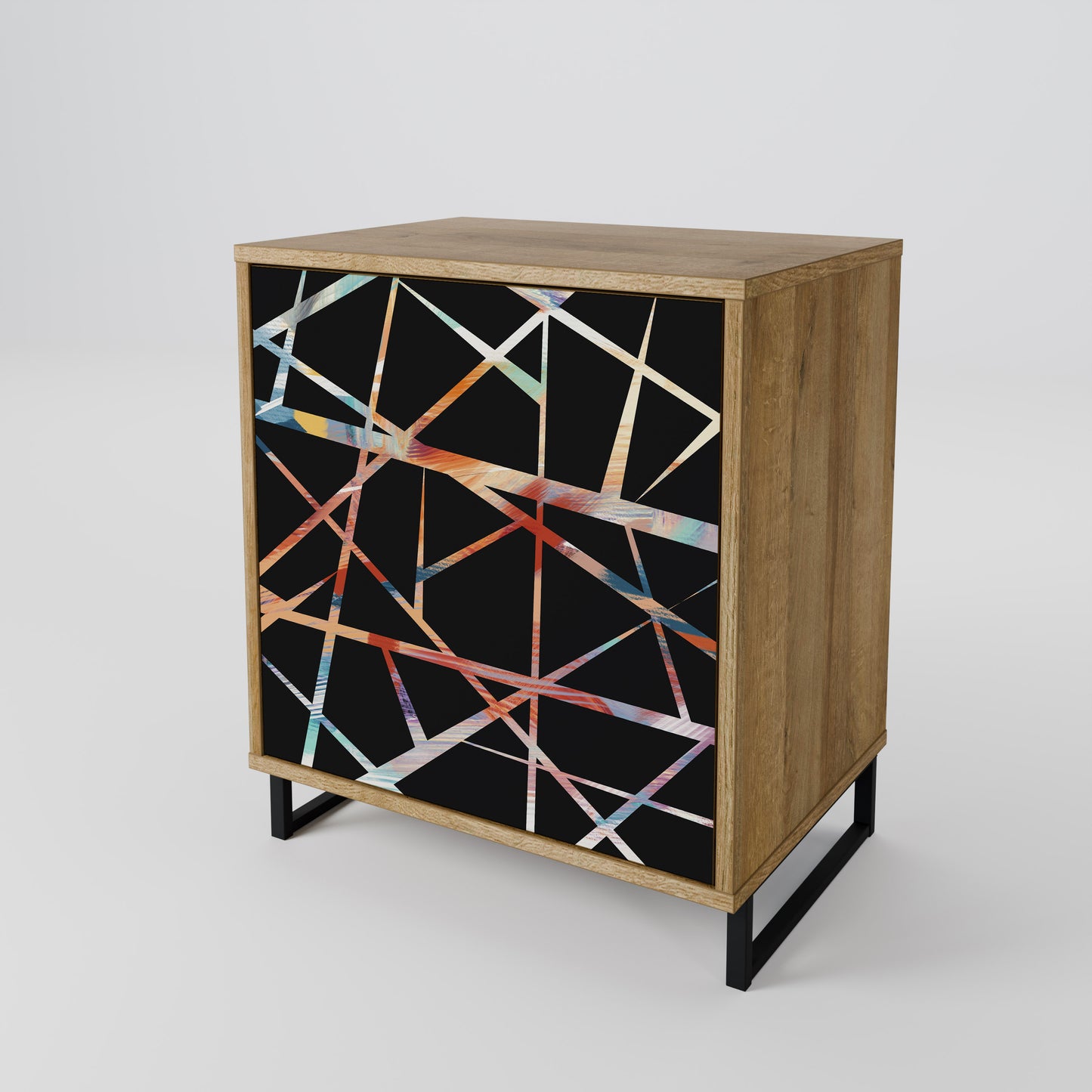 POLYGON VERVE 1-Door Sideboard in Oak Effect