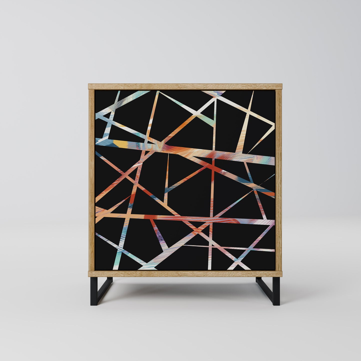 POLYGON VERVE 1-Door Sideboard in Oak Effect
