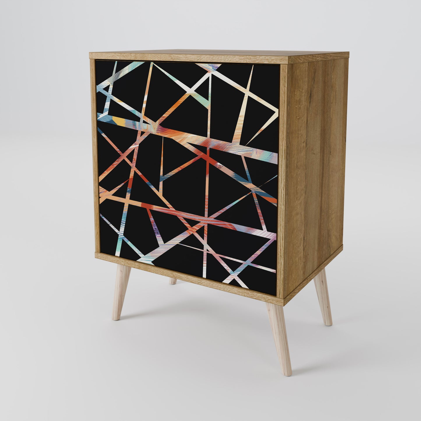 POLYGON VERVE 1-Door Sideboard in Oak Effect
