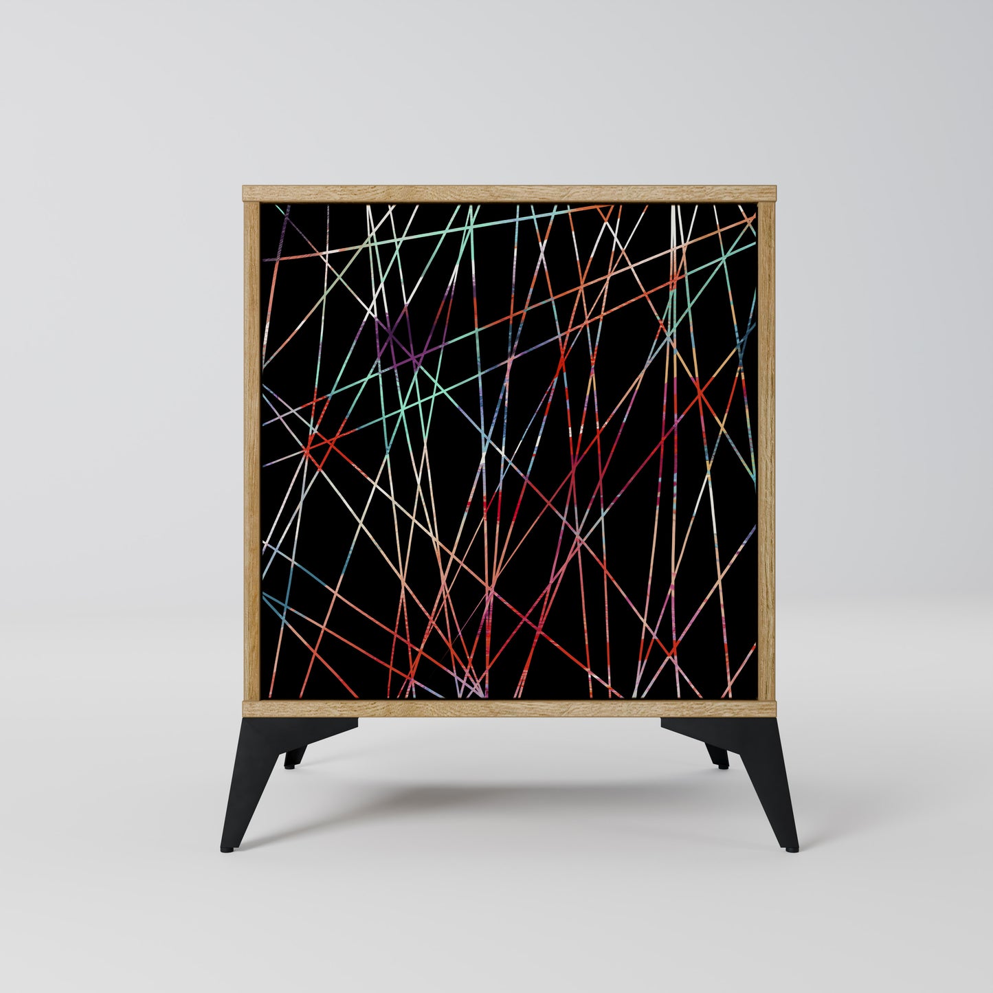 LUMINOUS SNARE 1-Door Sideboard in Oak Effect