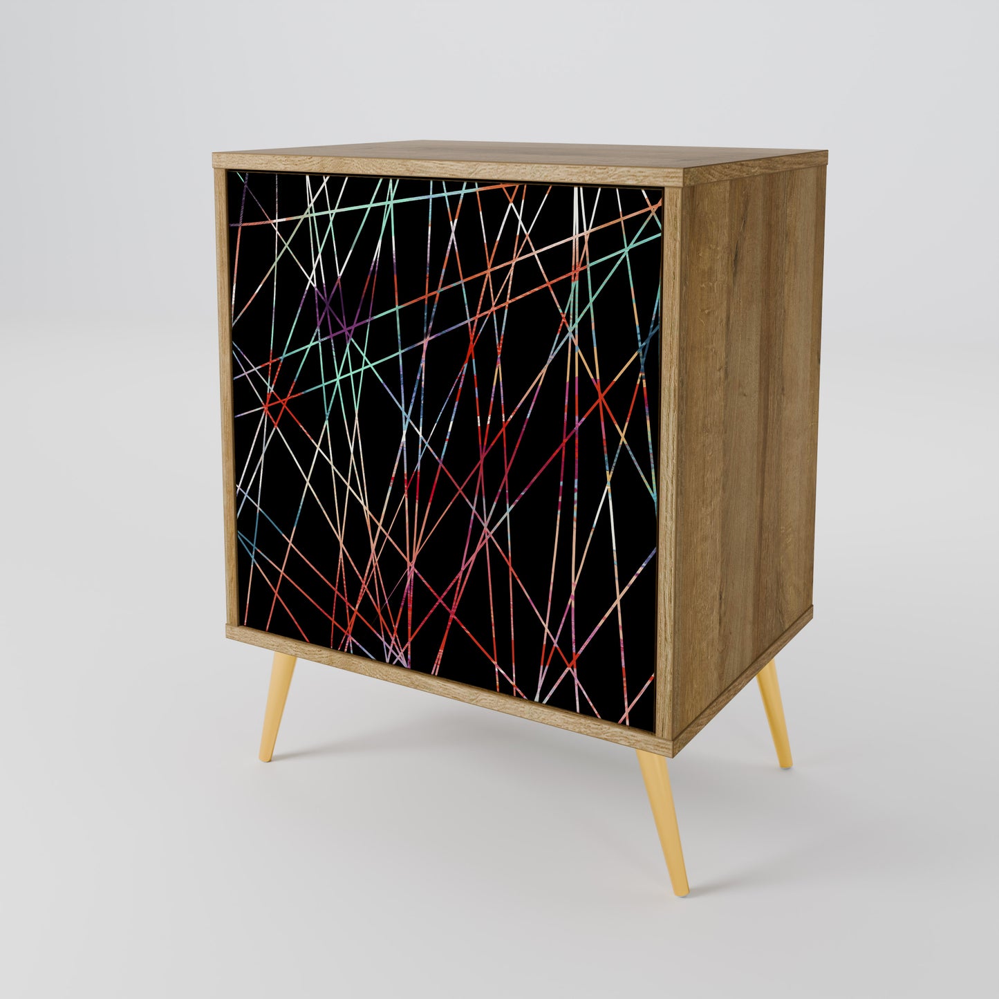 LUMINOUS SNARE 1-Door Sideboard in Oak Effect