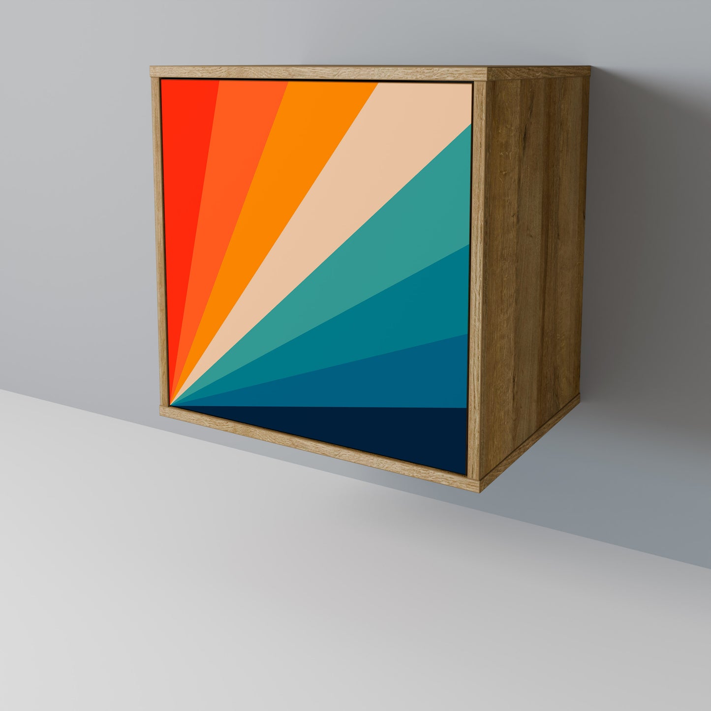 PRISM CONCUSSION 1-Door Sideboard in Oak Effect