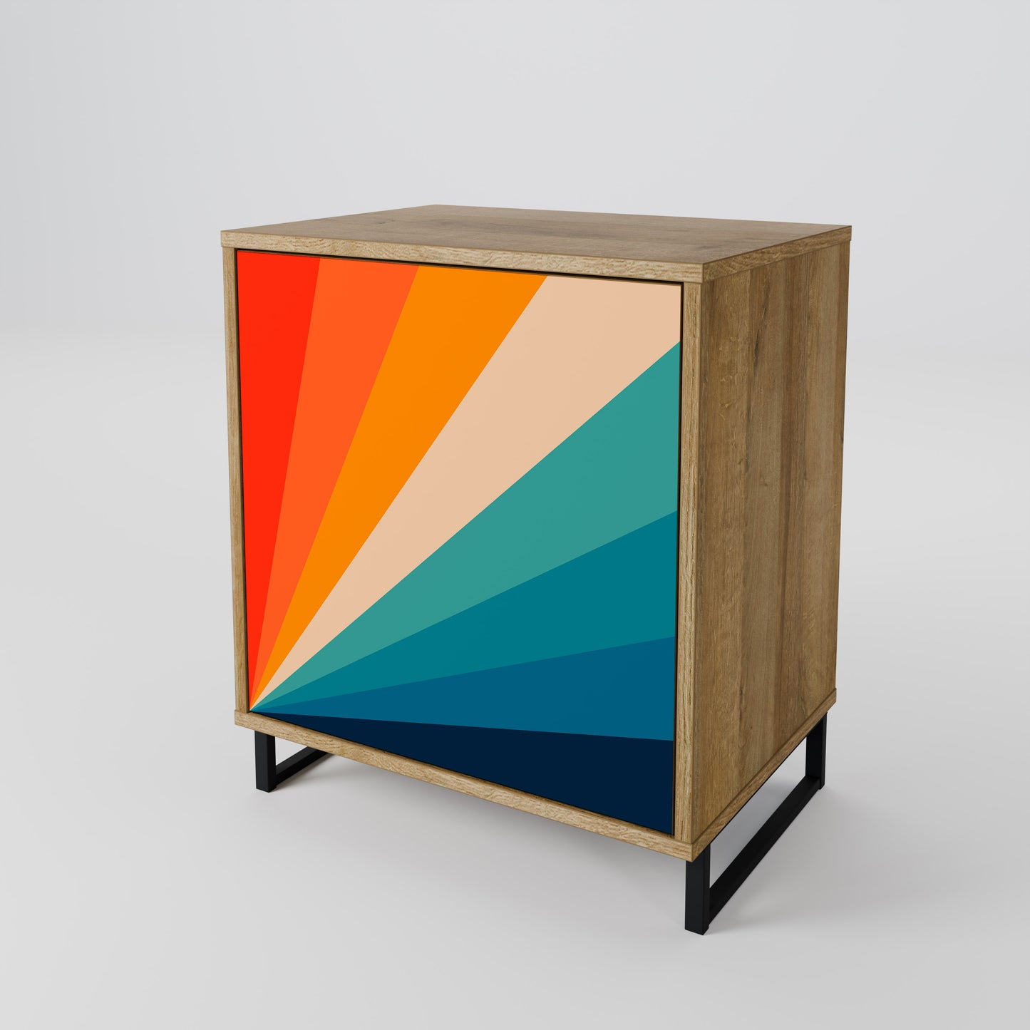 PRISM CONCUSSION 1-Door Sideboard in Oak Effect