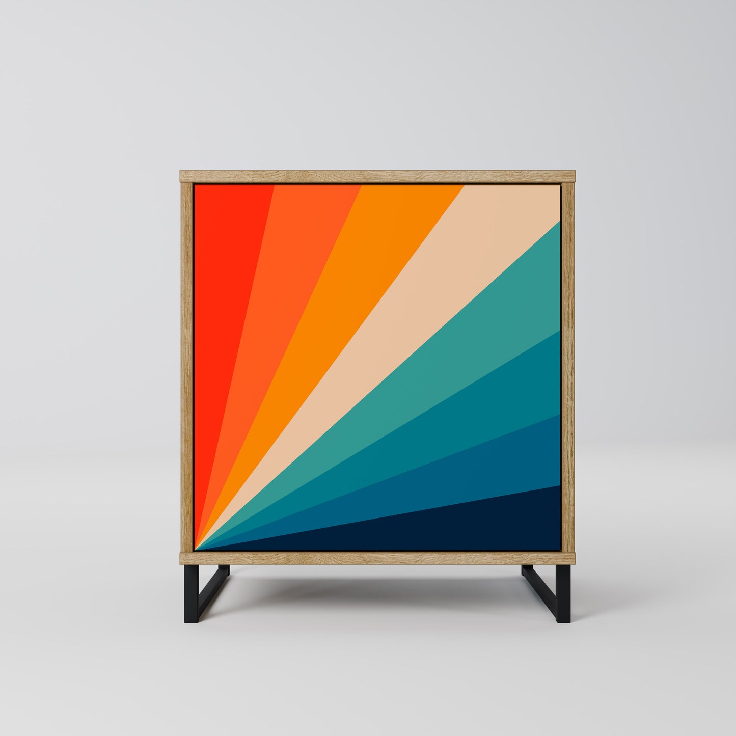PRISM CONCUSSION 1-Door Sideboard in Oak Effect