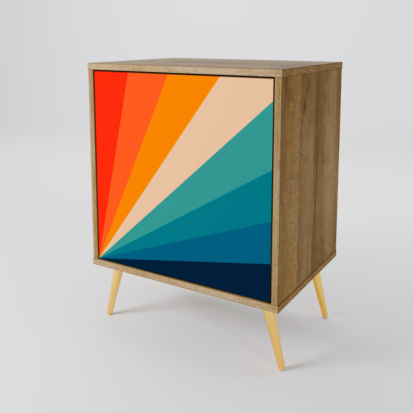 PRISM CONCUSSION 1-Door Sideboard in Oak Effect