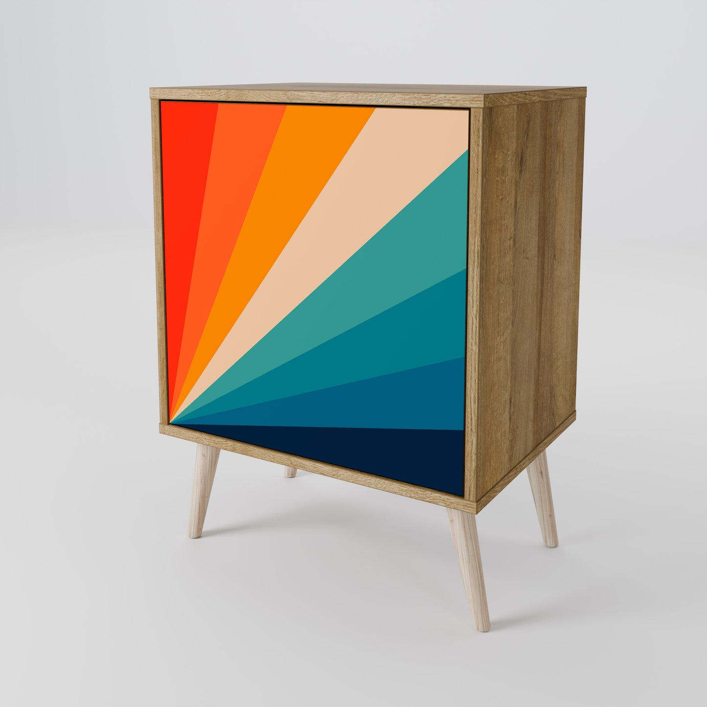 PRISM CONCUSSION 1-Door Sideboard in Oak Effect