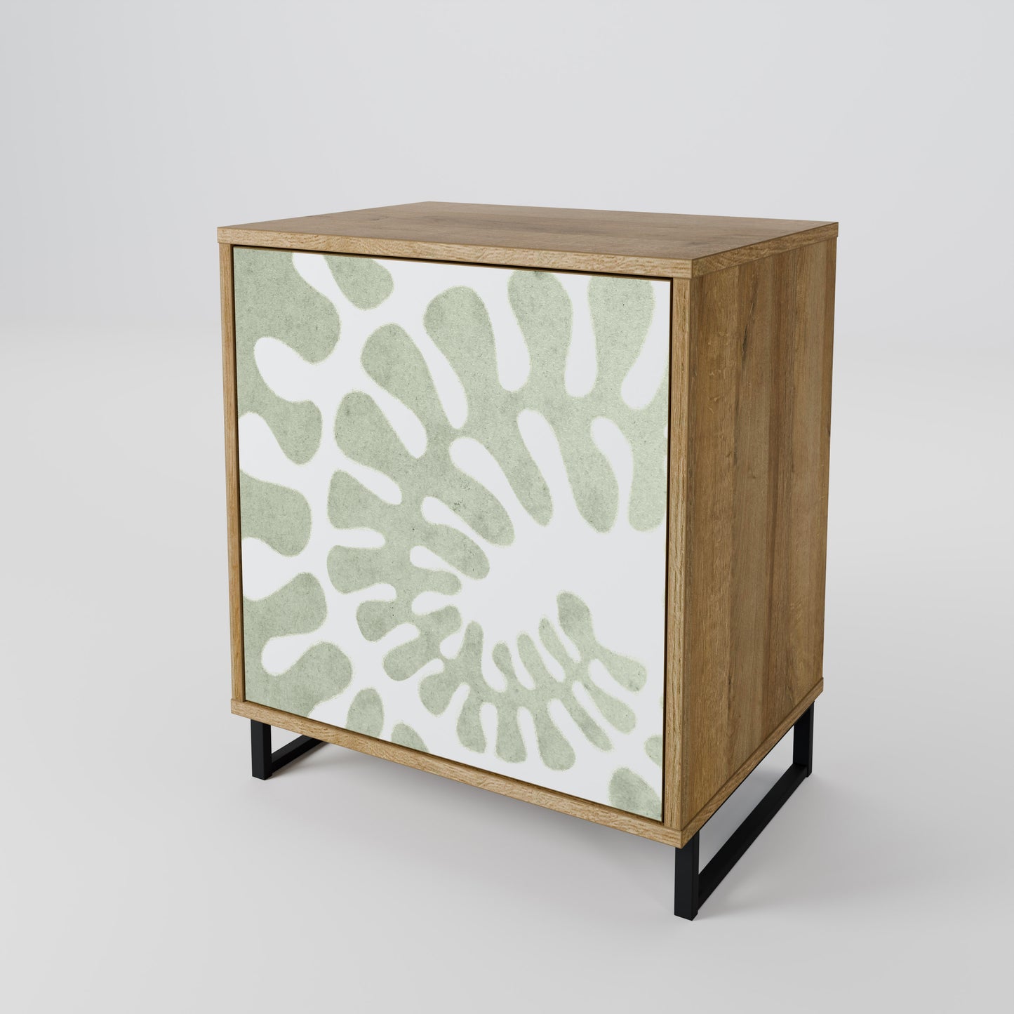 HELIX DANCE 1-Door Sideboard in Oak Effect