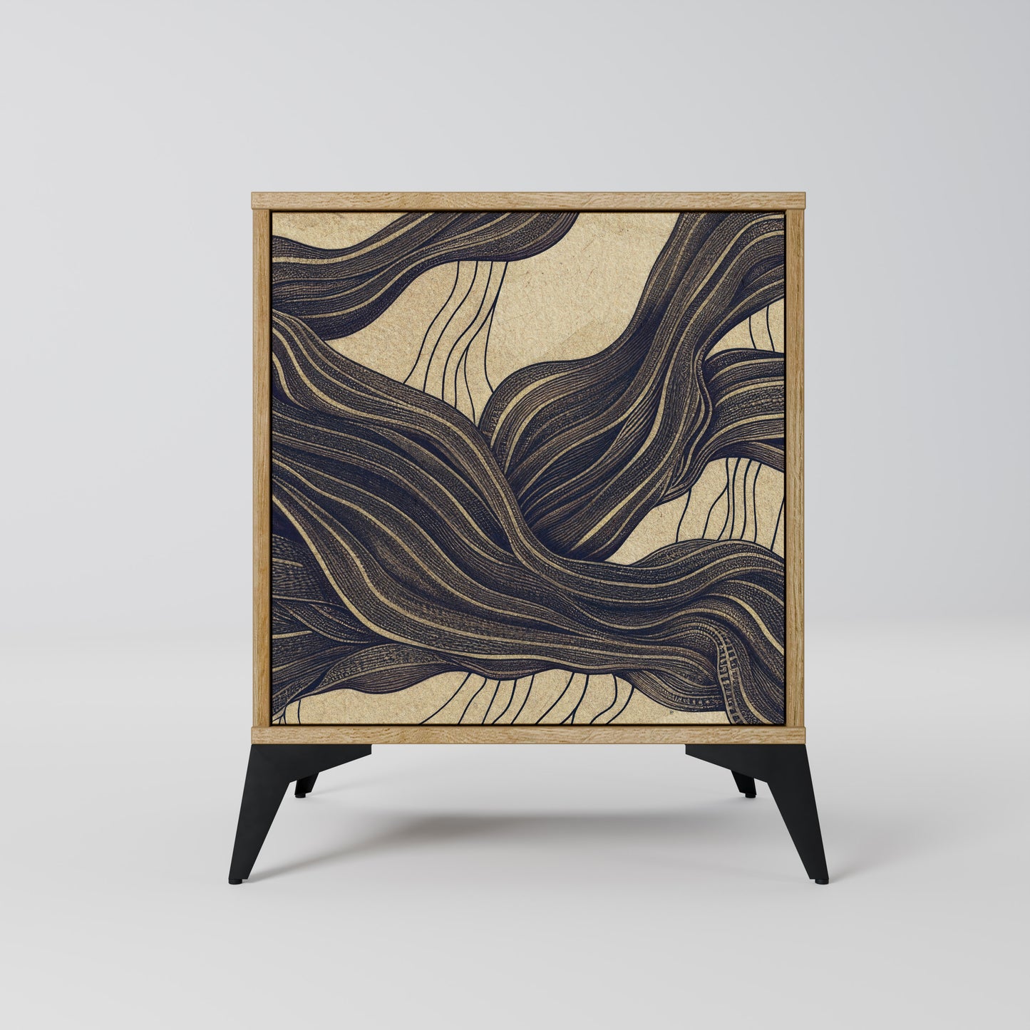 UNIFIED FRAGMENTS 1-Door Sideboard in Oak Effect