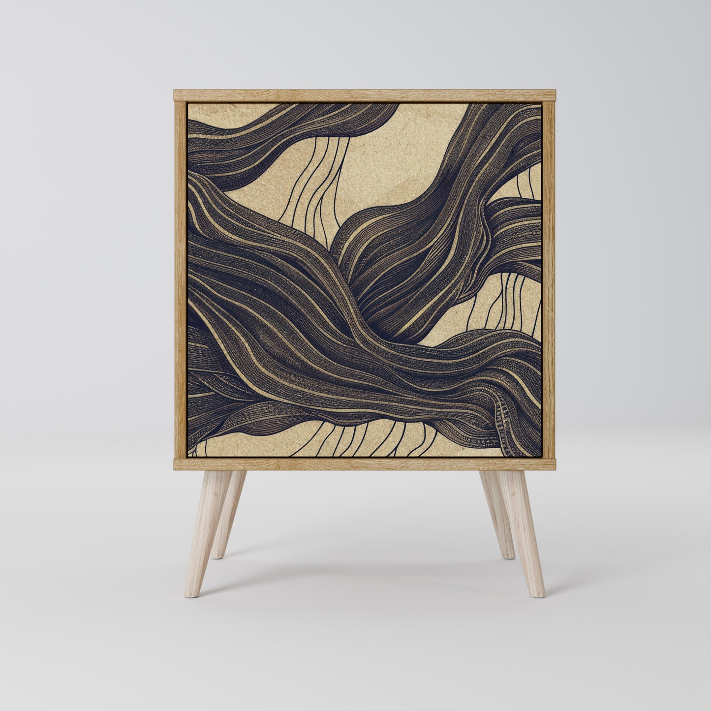 UNIFIED FRAGMENTS 1-Door Sideboard in Oak Effect