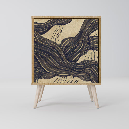 UNIFIED FRAGMENTS 1-Door Sideboard in Oak Effect