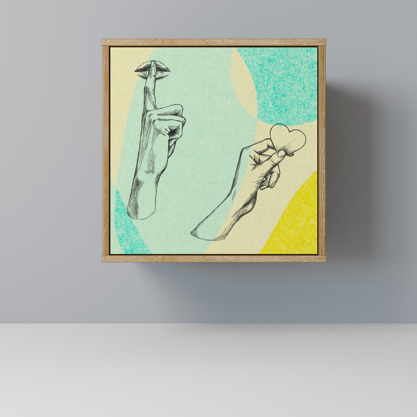 BODY LANGUAGE 1-Door Sideboard in Oak Effect