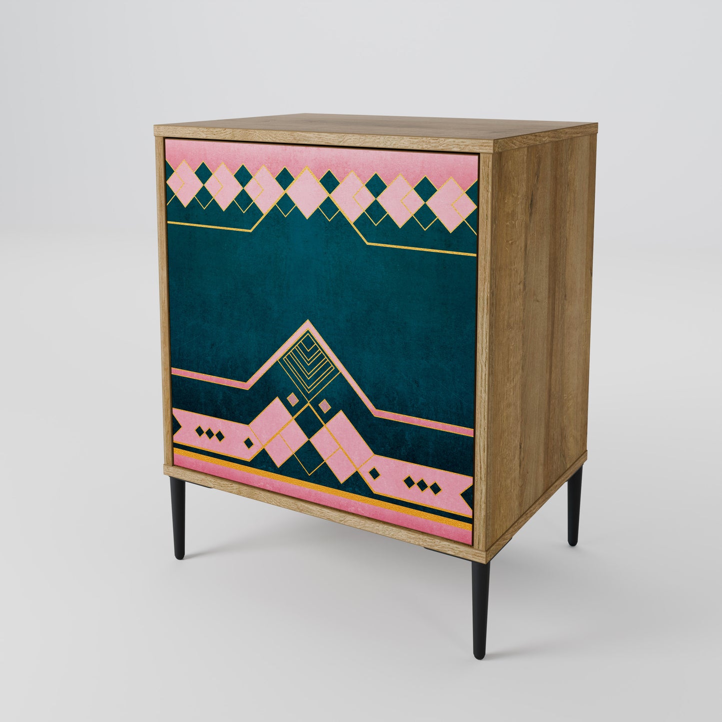 ROYAL COMPOSITION 1-Door Sideboard in Oak Effect