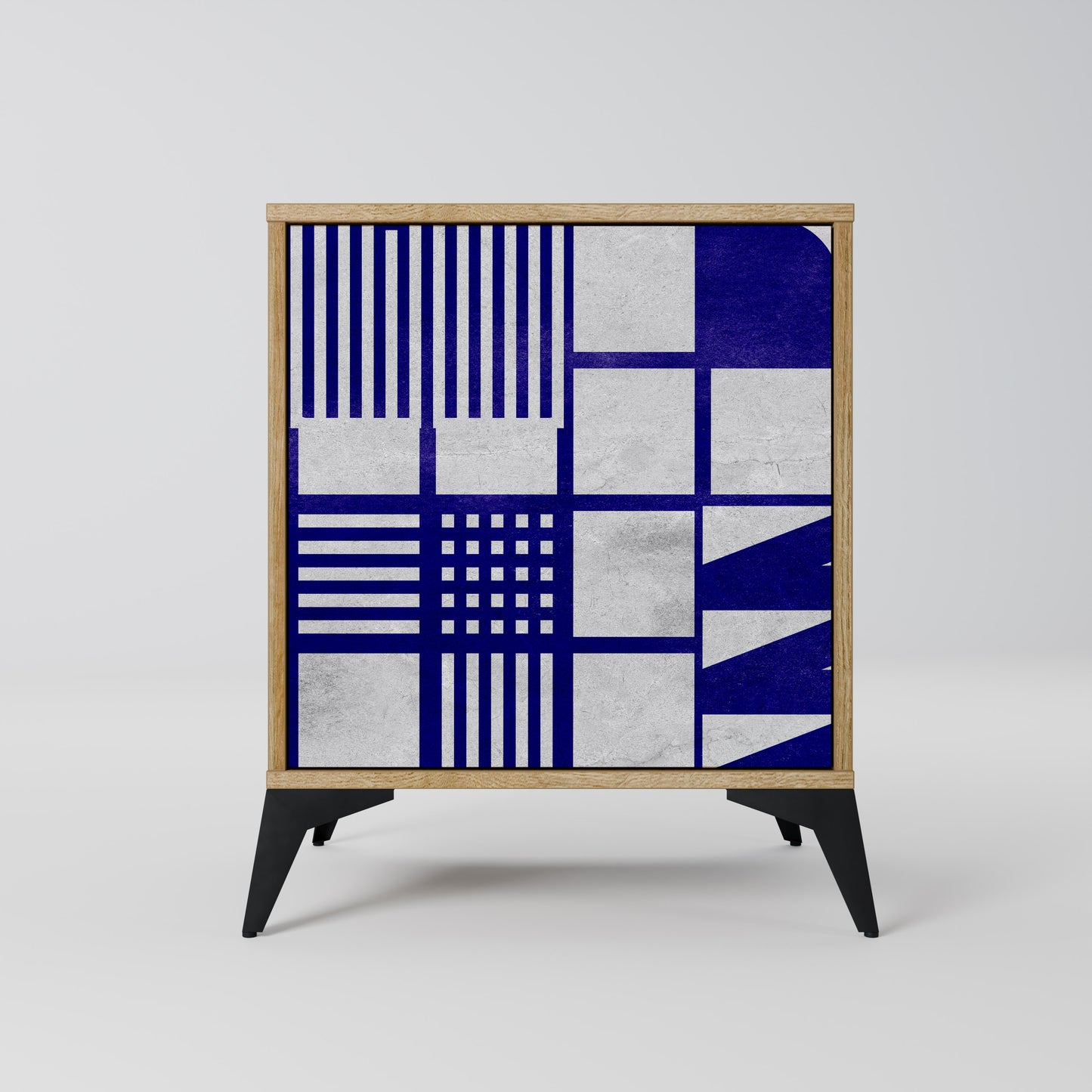 Credenza a 1 anta THE RIGHT PLACES effetto rovere