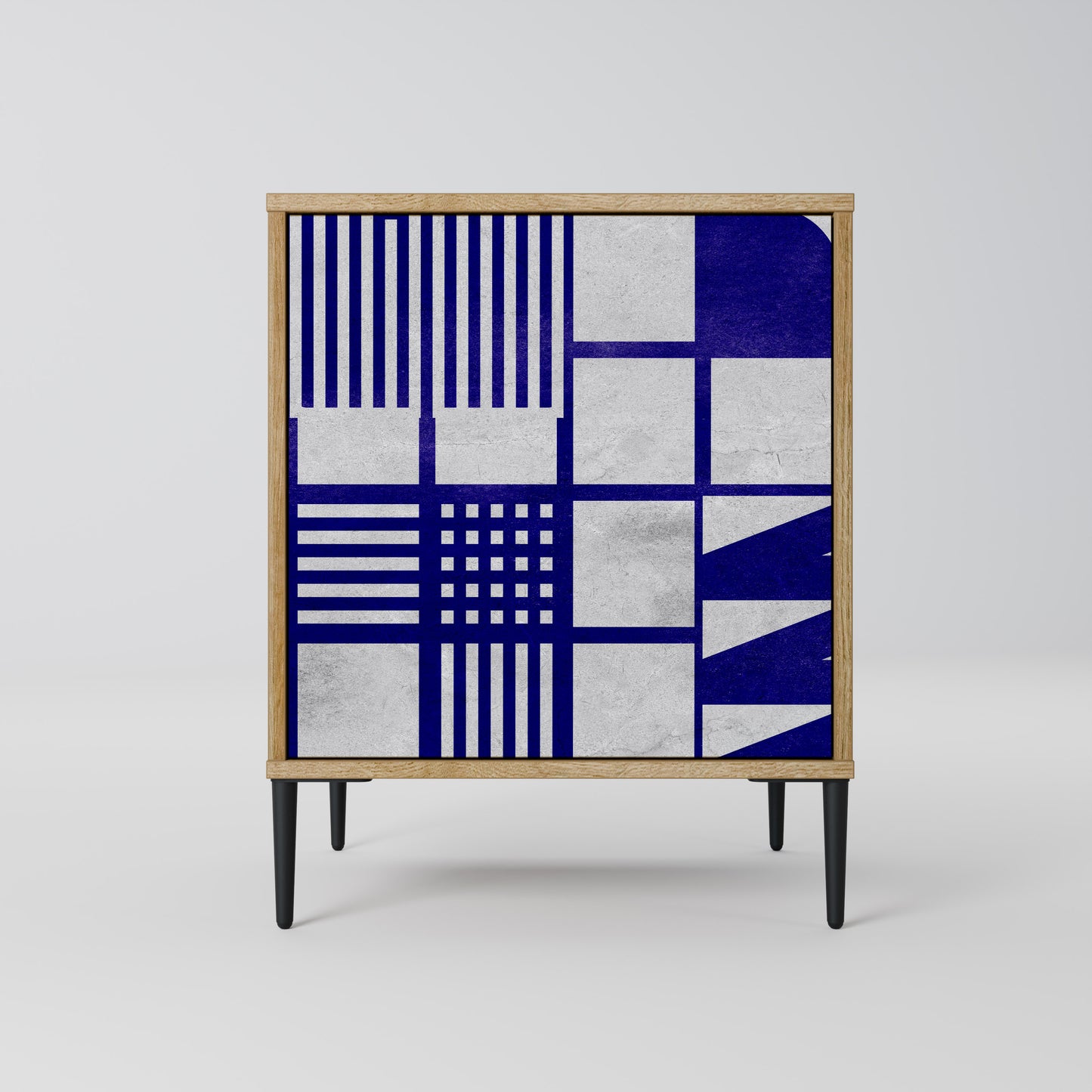 Credenza a 1 anta THE RIGHT PLACES effetto rovere