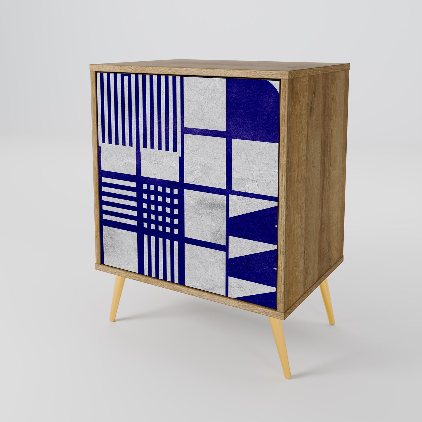 Credenza a 1 anta THE RIGHT PLACES effetto rovere