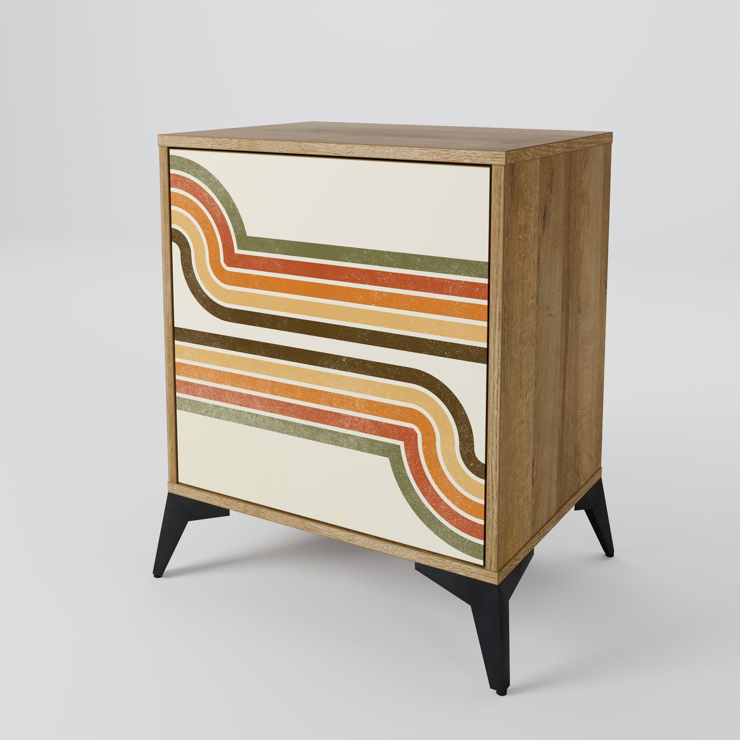 EXCEPTIONAL STREAM 1-Door Sideboard in Oak Effect