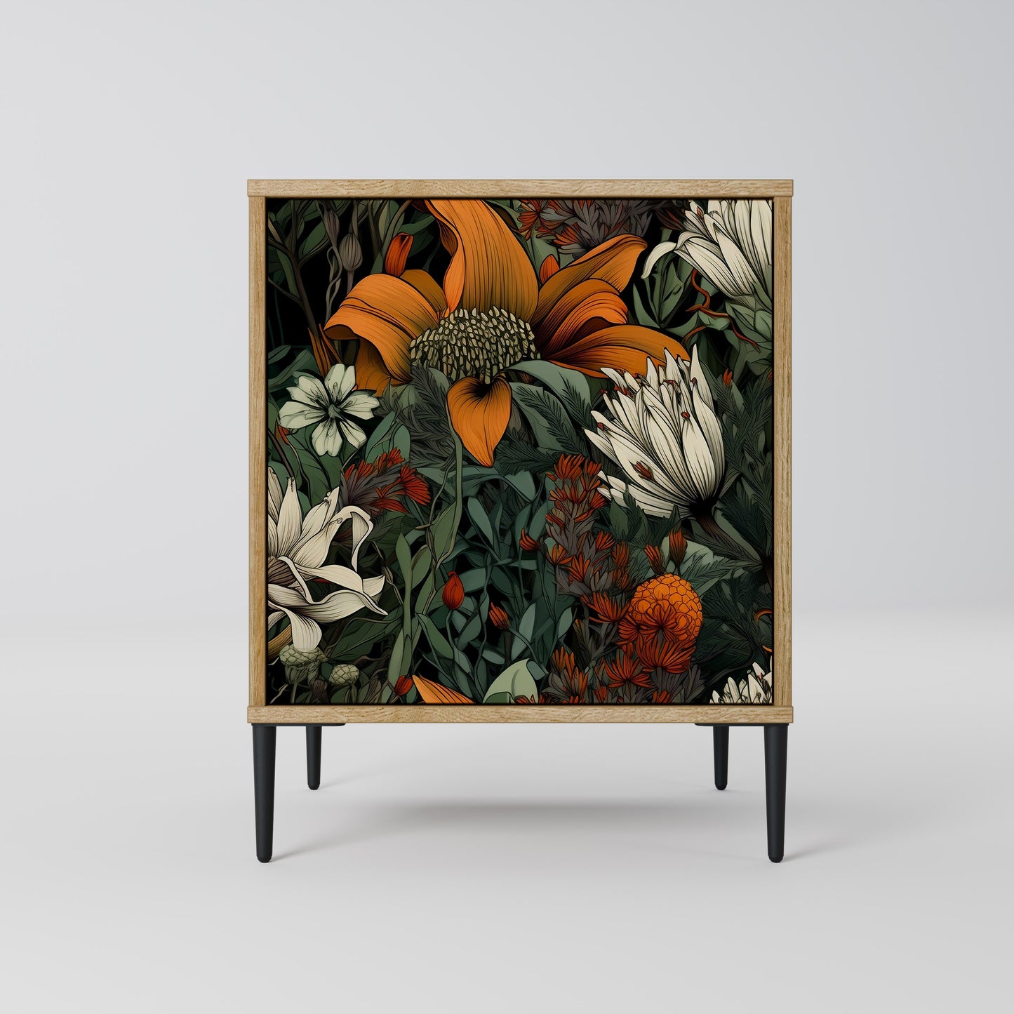 MIDNIGHT SPROUT 1-Door Sideboard in Oak Effect