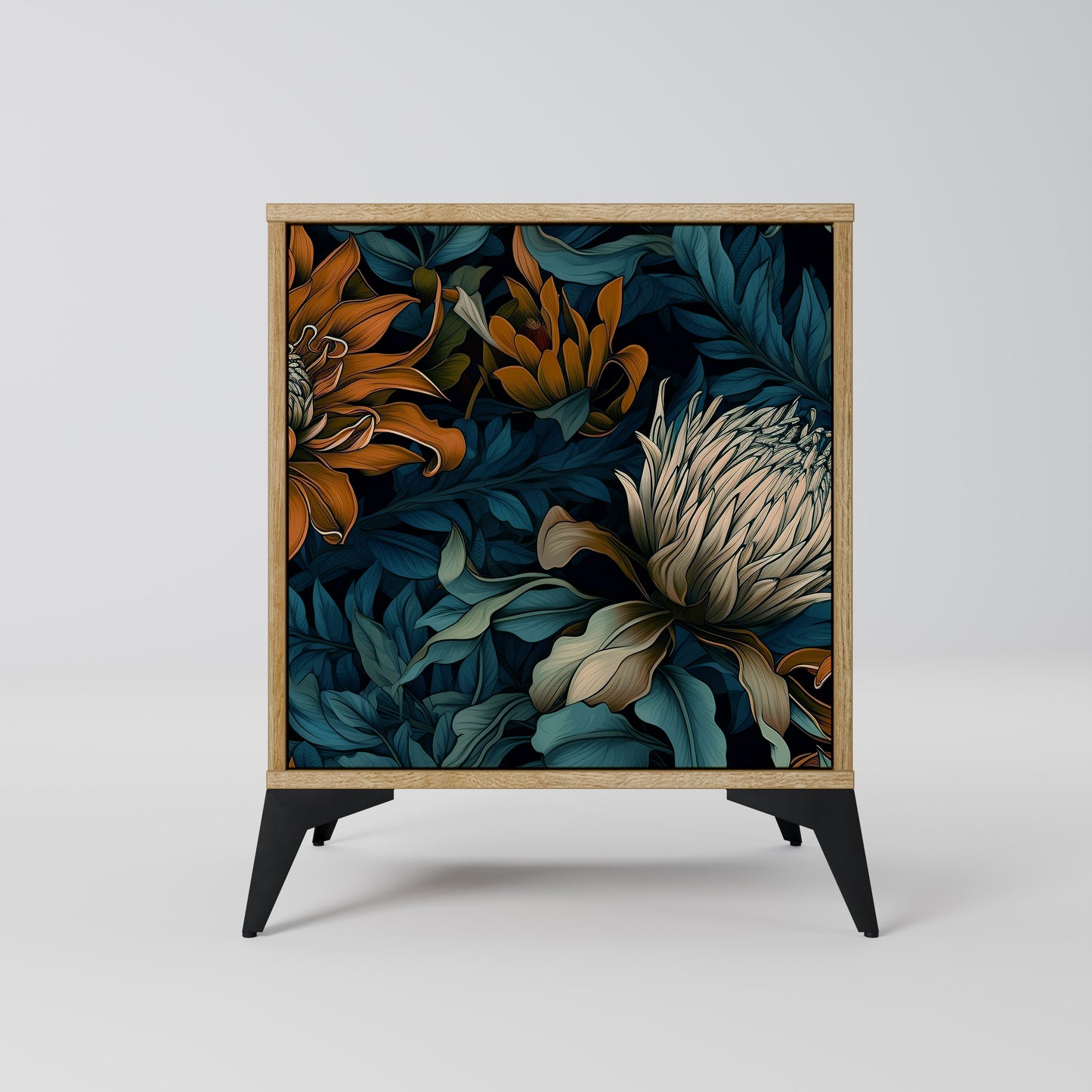 MORNING BLOOM 1-Door Sideboard in Oak Effect