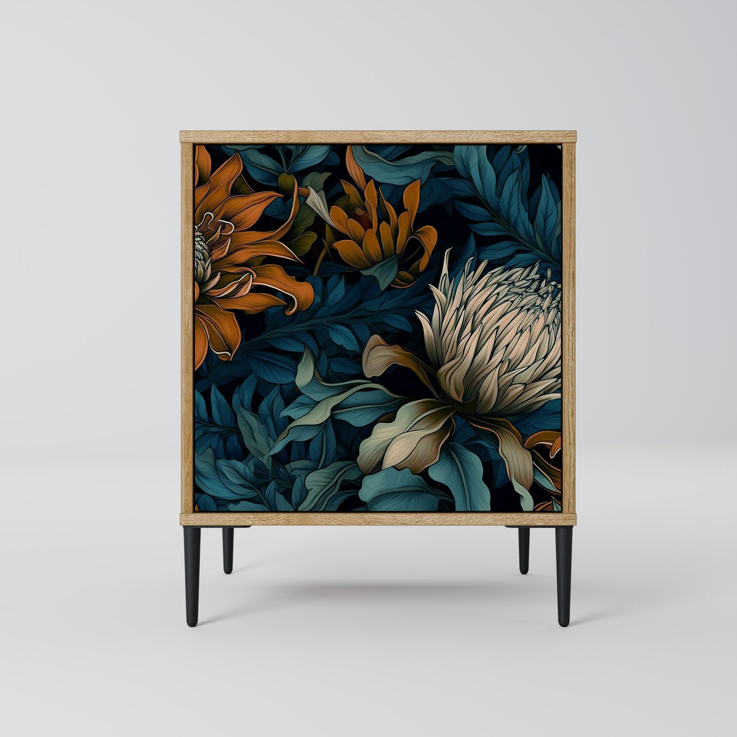 MORNING BLOOM 1-Door Sideboard in Oak Effect