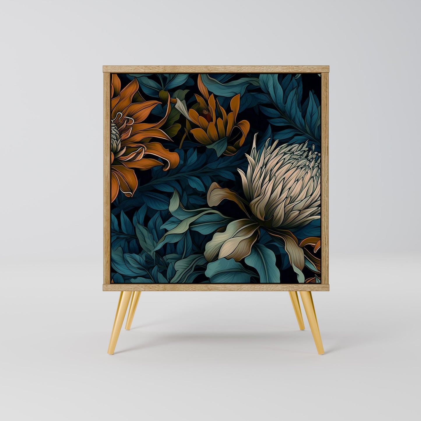 MORNING BLOOM 1-Door Sideboard in Oak Effect