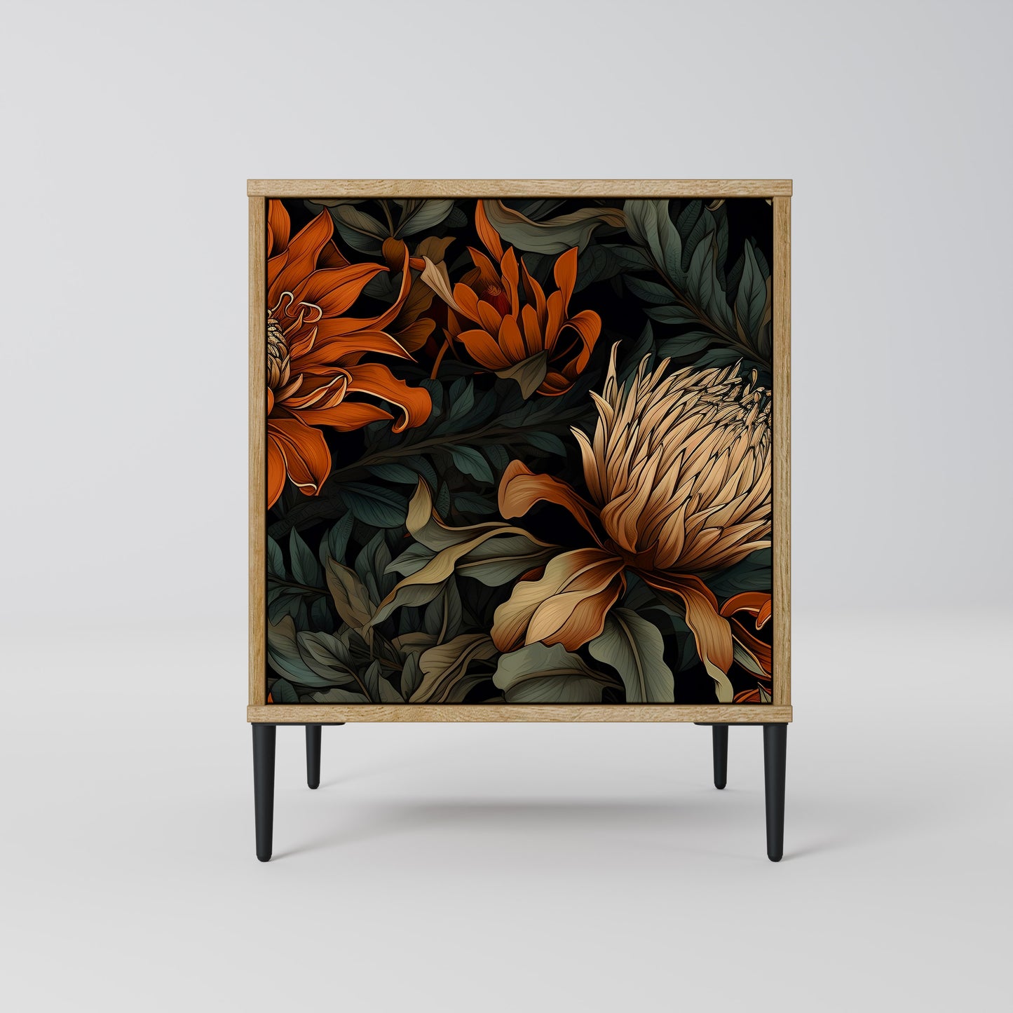 DAWN BLOOM 1-Door Sideboard in Oak Effect