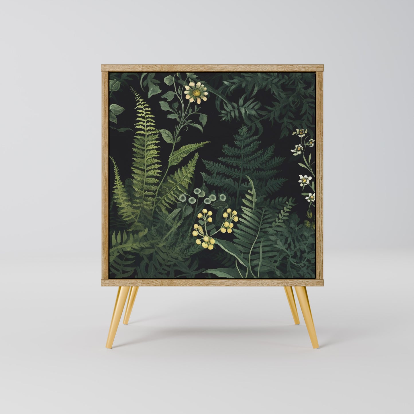 FERN FLOWERS 1-Door Sideboard in Oak Effect