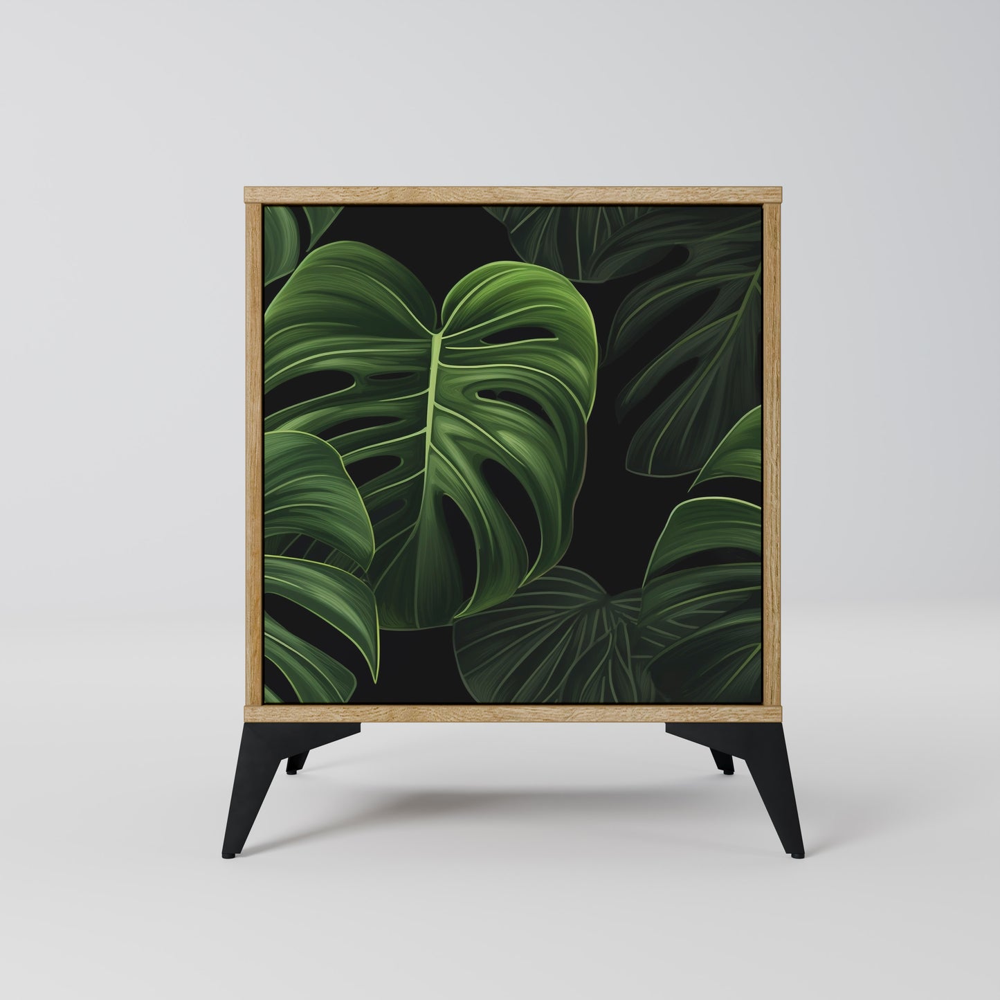 INFINITE MONSTERA 1-Door Sideboard in Oak Effect
