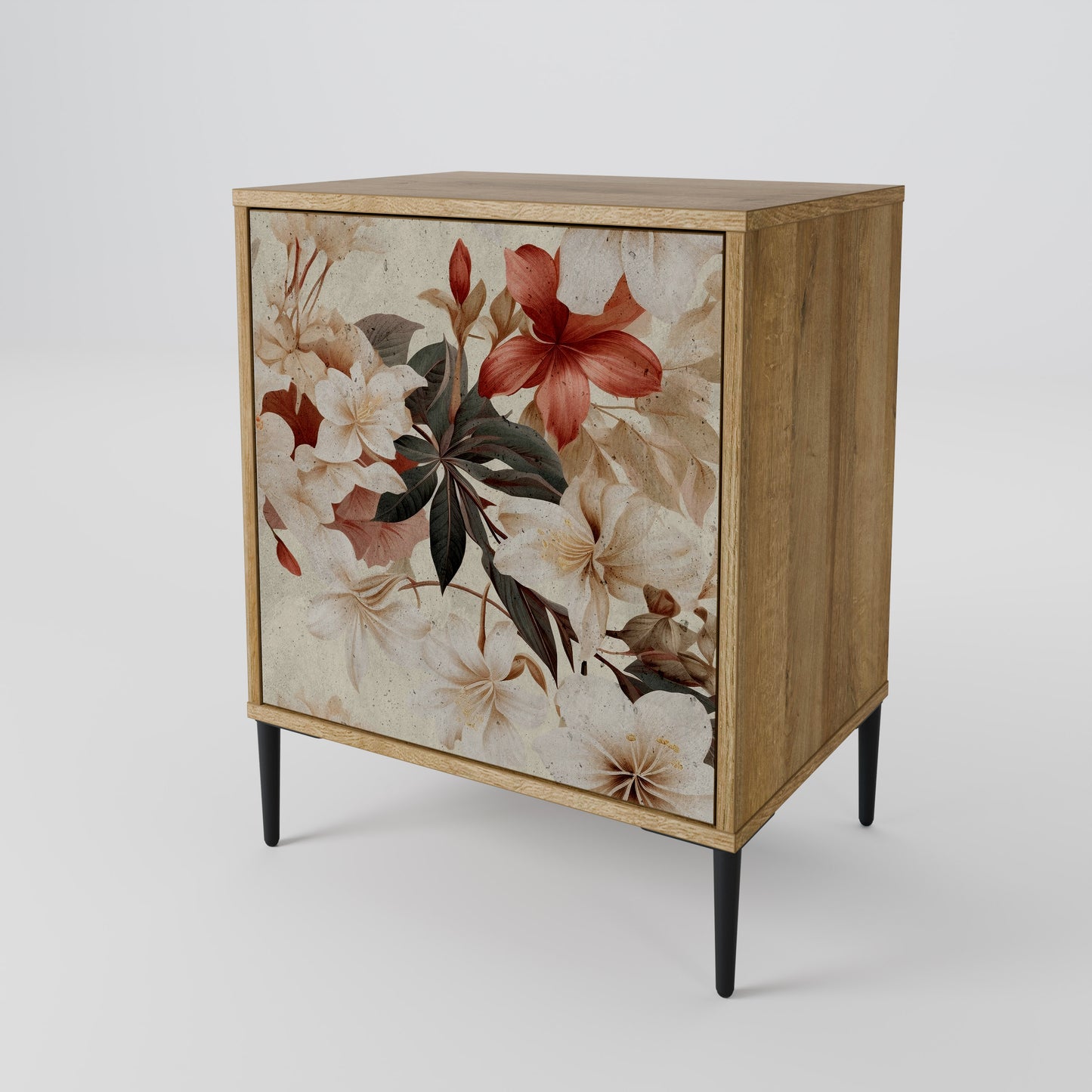 PETAL HARMONY 1-Door Sideboard in Oak Effect