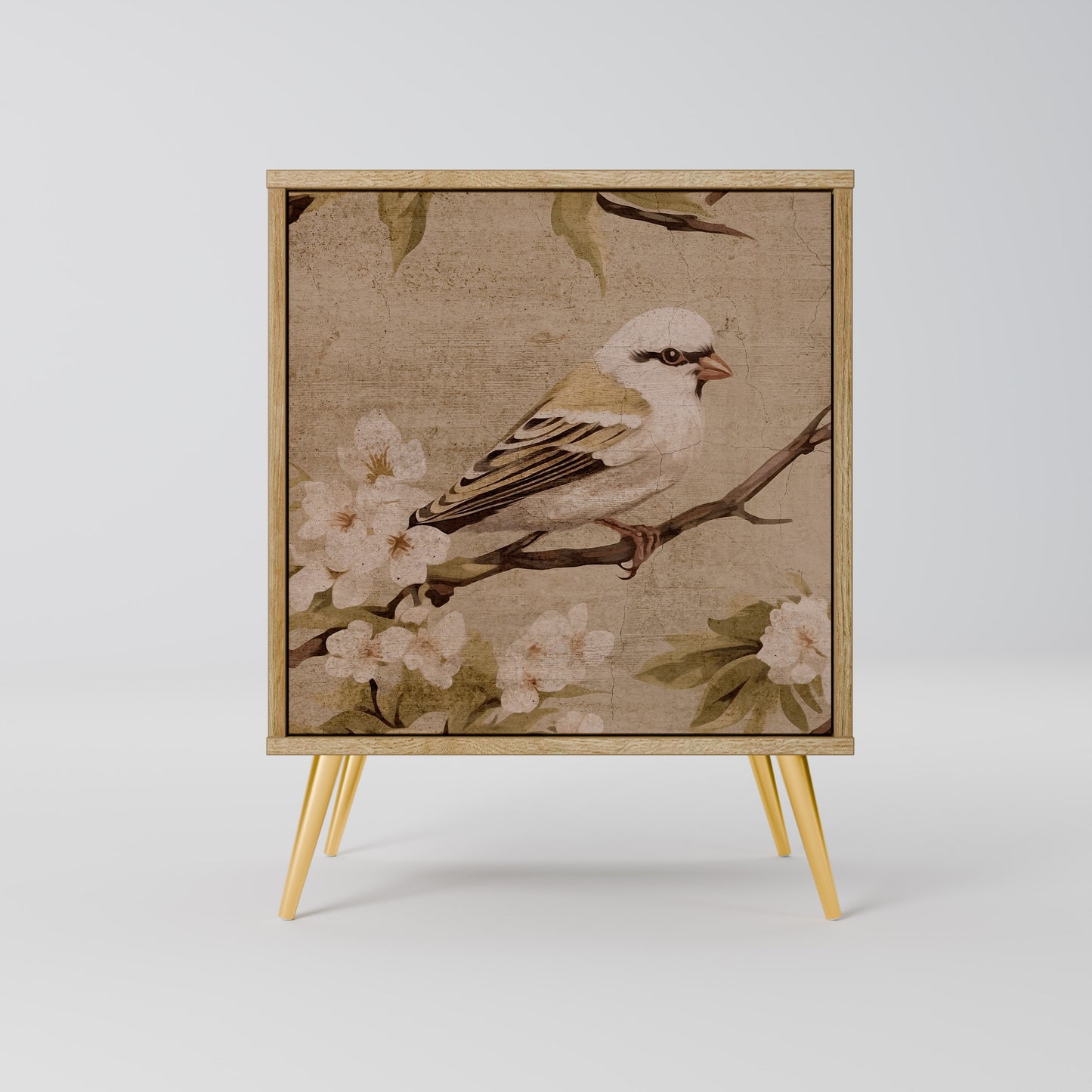 PETAL DISTINGUISH 1-Door Sideboard in Oak Effect