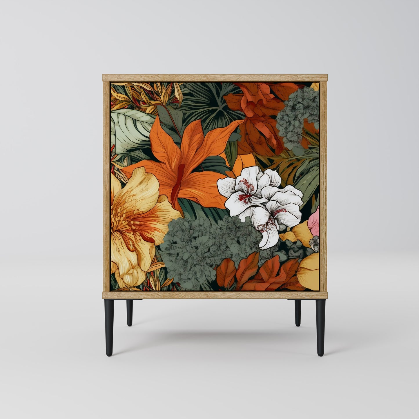RADIANT FLORA 1-Door Sideboard in Oak Effect