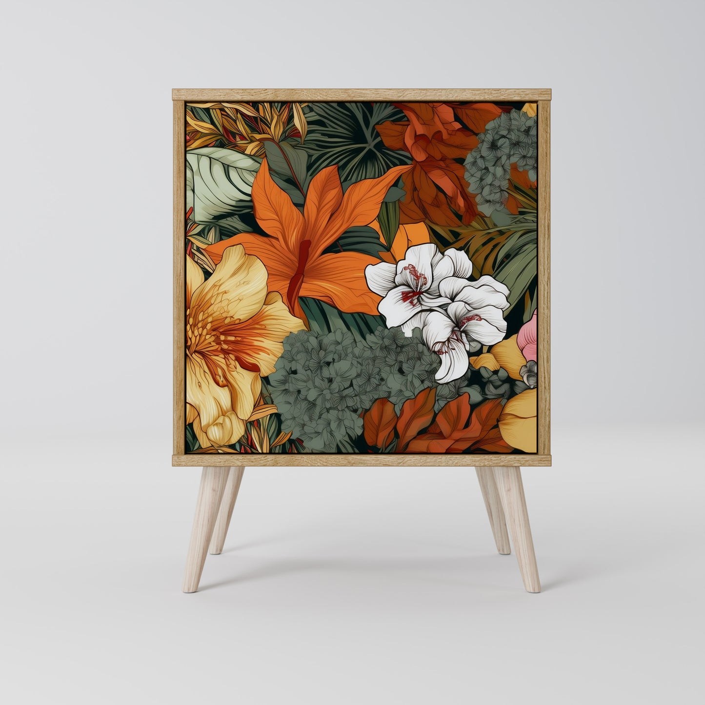 RADIANT FLORA 1-Door Sideboard in Oak Effect