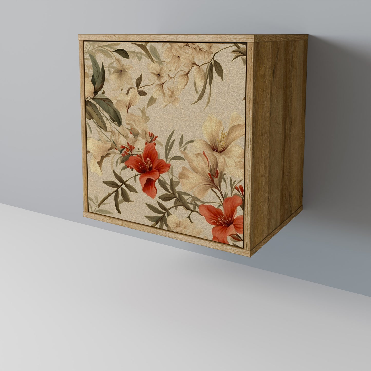 BLOOMING HARMONY 1-Door Sideboard in Oak Effect