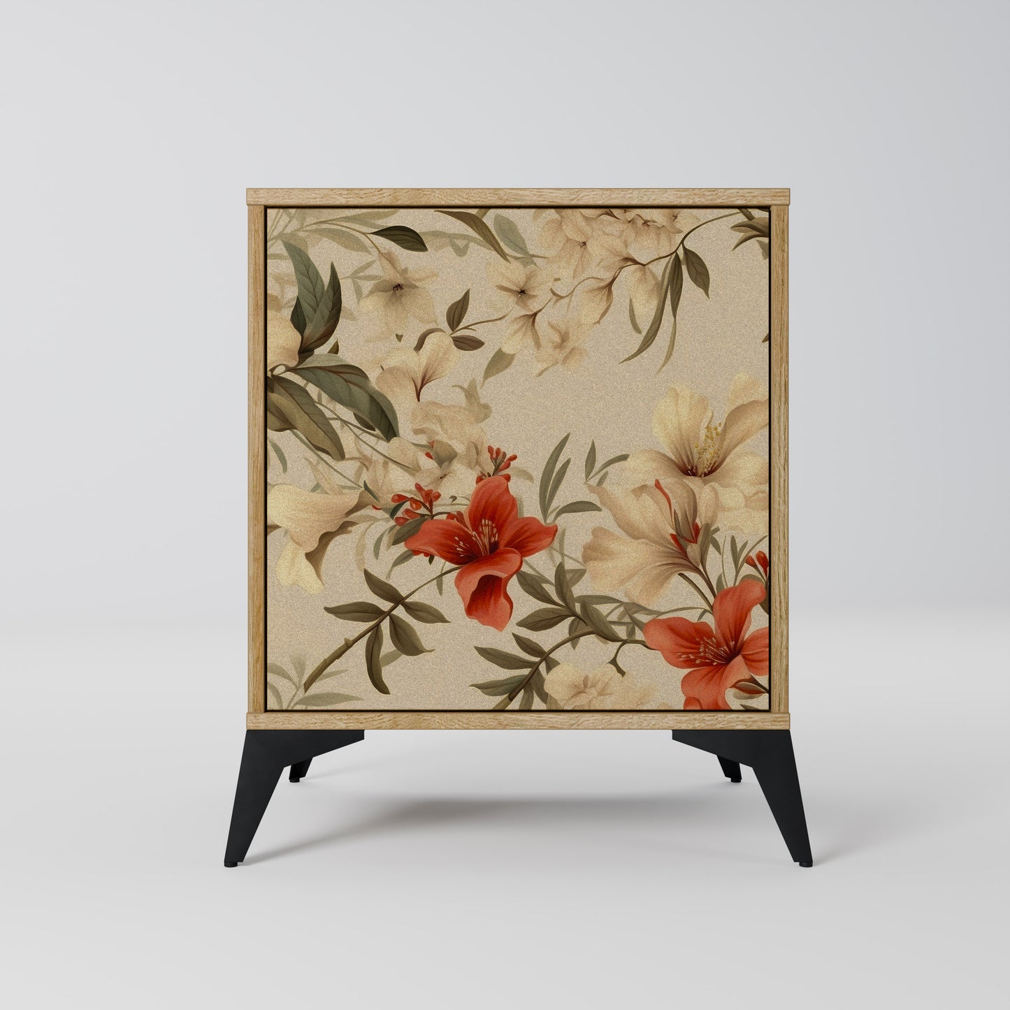 BLOOMING HARMONY 1-Door Sideboard in Oak Effect