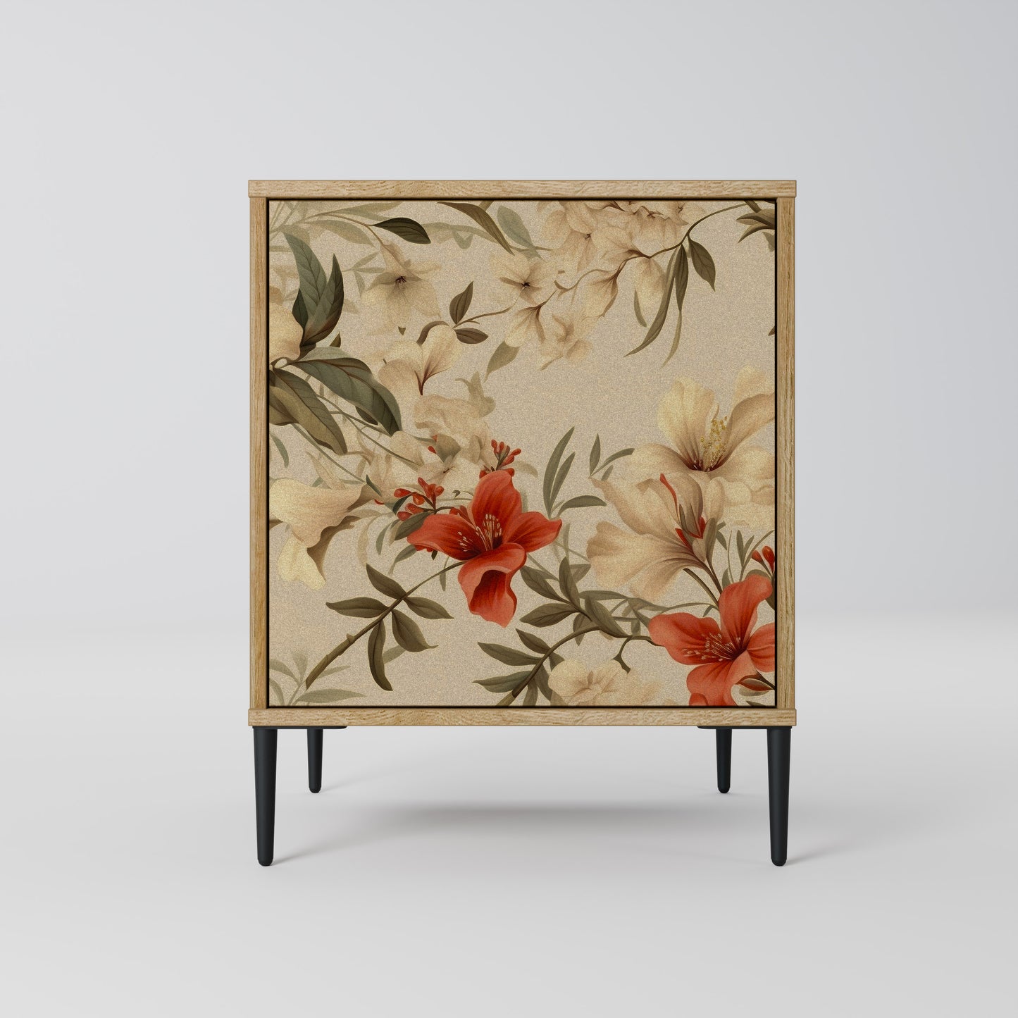BLOOMING HARMONY 1-Door Sideboard in Oak Effect