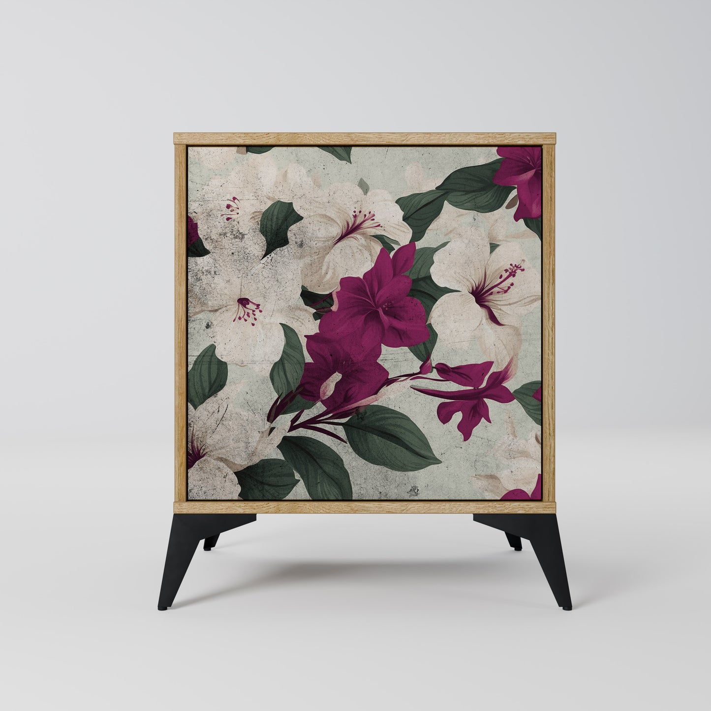 Credenza FLOWERET DREAM a 1 anta effetto rovere