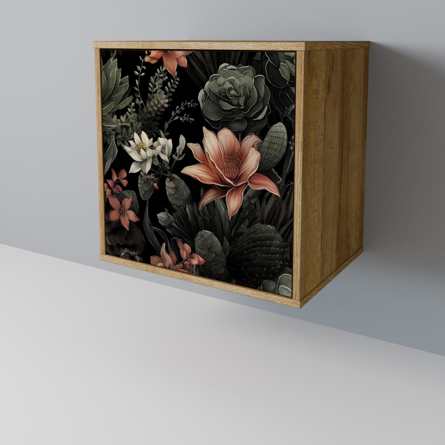 SECRET VERDURE 1-Door Sideboard in Oak Effect