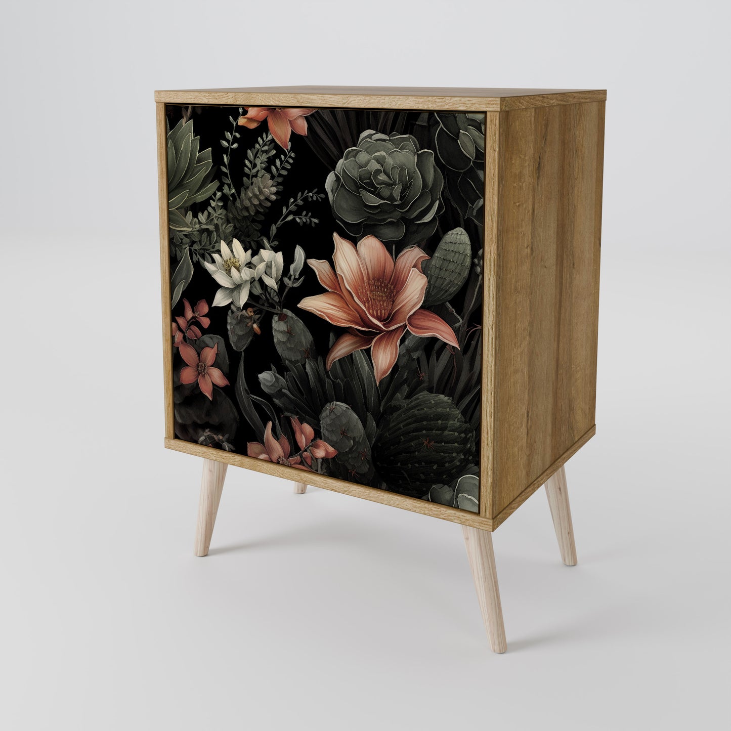 SECRET VERDURE 1-Door Sideboard in Oak Effect