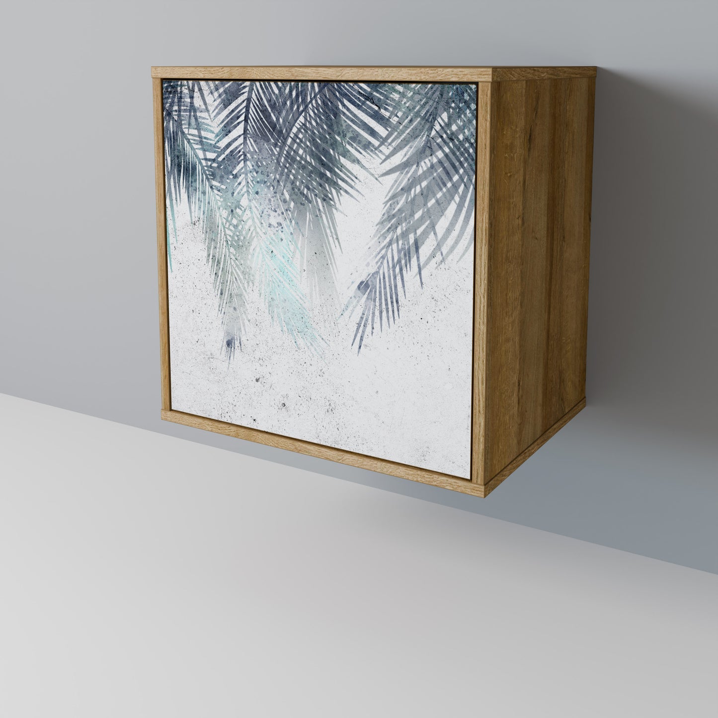 PALM VEIL 1-Door Sideboard in Oak Effect