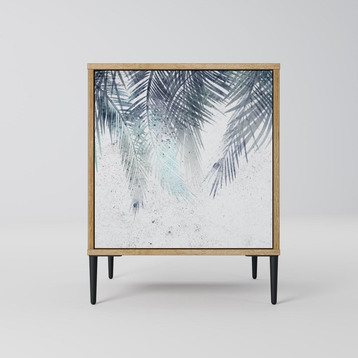 PALM VEIL 1-Door Sideboard in Oak Effect