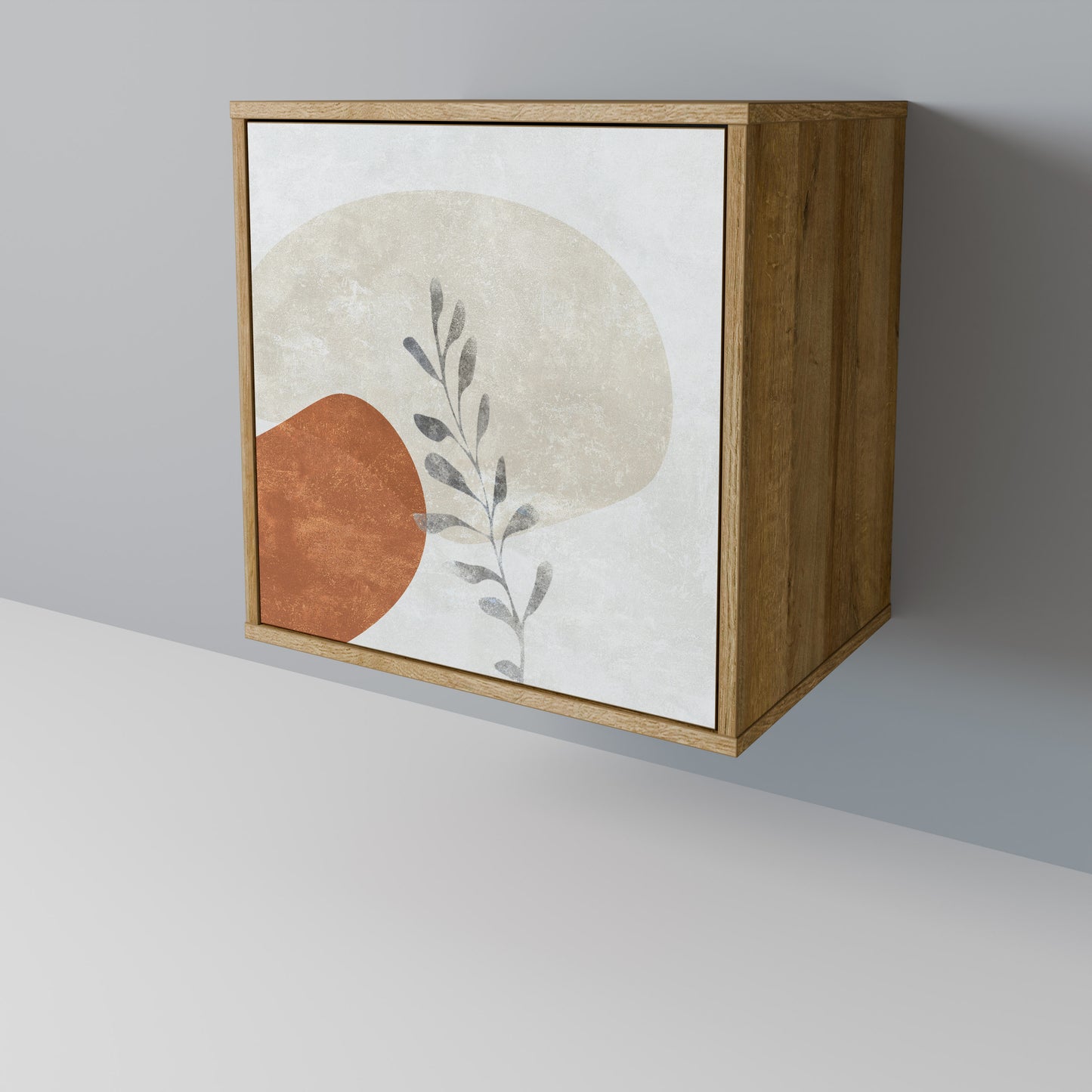 TRANQUIL TWIG 1-Door Sideboard in Oak Effect