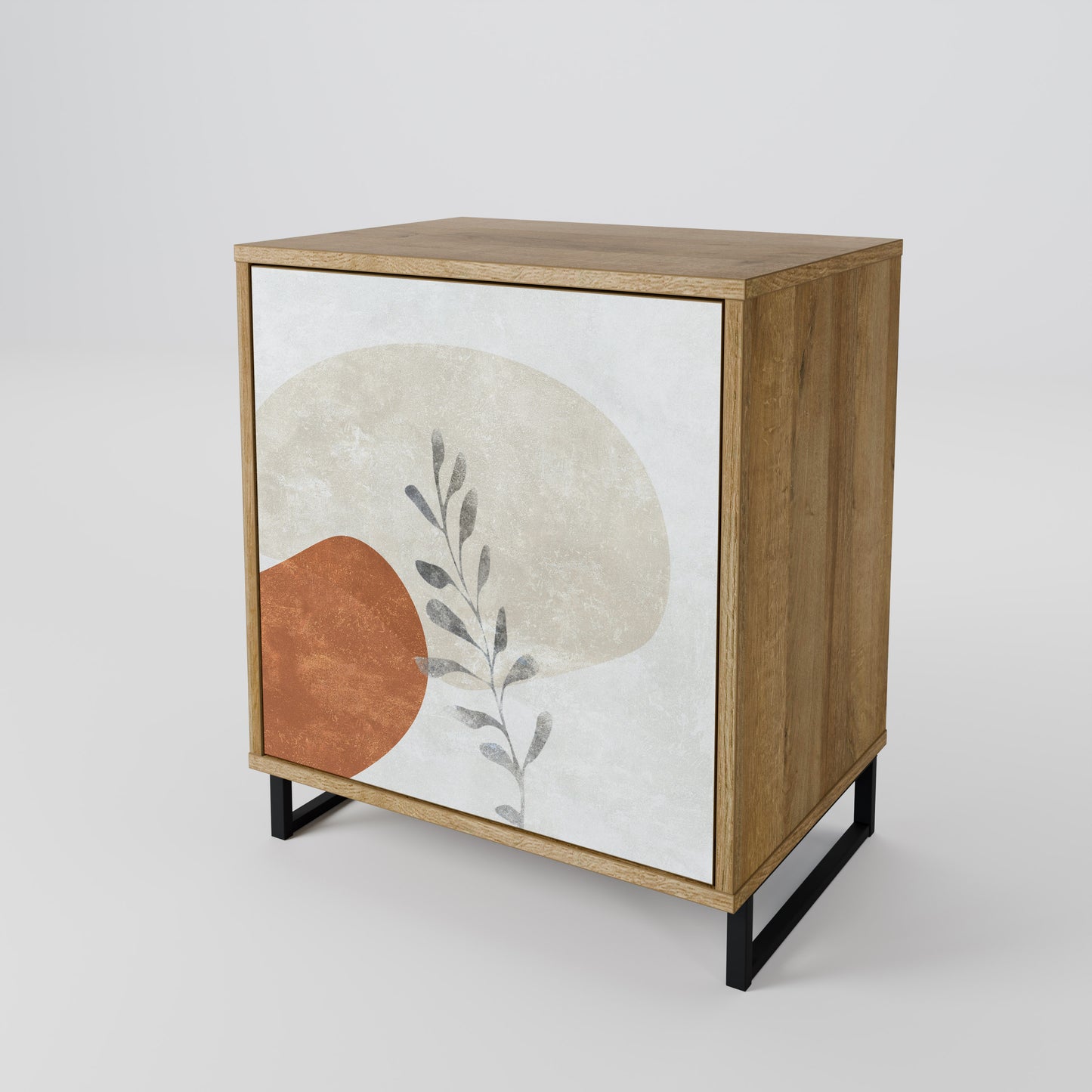 TRANQUIL TWIG 1-Door Sideboard in Oak Effect